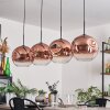 Ripoll Hanger - Glas 30 cm Duidelijk, Koperkleurig, 4-lichts
