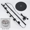 Remaisnil Staande lamp - Glas 15 cm Rookkleurig, 6-lichts