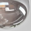 Chehalis Plafondlamp - Glas 10 cm, 12 cm, 15 cm Amber, Rookkleurig, 8-lichts