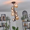 Chehalis Plafondlamp - Glas 10 cm, 12 cm, 15 cm Amber, Duidelijk, Rookkleurig, 8-lichts