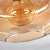 Apedo Plafondlamp - Glas 30 cm Goud, Zwart, 1-licht