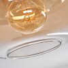 Apedo Plafondlamp - Glas 30 cm Goud, Zwart, 1-licht
