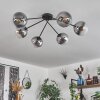 Gastor Plafondlamp - Glas 15 cm Duidelijk, Rookkleurig, 6-lichts