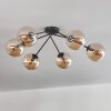 Gastor Plafondlamp - Glas 15 cm Amber, 6-lichts