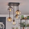 Gastor Plafondlamp - Glas 15 cm Amber, Duidelijk, Rookkleurig, 5-lichts