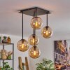 Gastor Plafondlamp - Glas 15 cm Amber, 5-lichts
