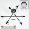 Koyoto Plafondlamp - Glas 15 cm Chroom, 6-lichts