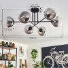 Gastor Plafondlamp - Glas 15 cm Duidelijk, Rookkleurig, 6-lichts