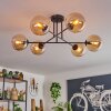 Gastor Plafondlamp - Glas 15 cm Amber, 6-lichts