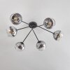 Koyoto Plafondlamp - Glas 15 cm Chroom, Duidelijk, 6-lichts