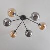 Gastor Plafondlamp - Glas 15 cm Amber, Rookkleurig, 6-lichts