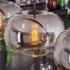 Apedo Hanger - Glas 30 cm Duidelijk, Rookkleurig, 4-lichts