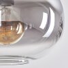 Apedo Hanger - Glas 30 cm Duidelijk, Rookkleurig, 4-lichts