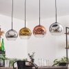 Ripoll Hanger - Glas 25 cm Chroom, Goud, Duidelijk, Koperkleurig, Rookkleurig, 4-lichts