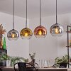 Ripoll Hanger - Glas 25 cm Chroom, Goud, Duidelijk, Koperkleurig, Rookkleurig, 4-lichts