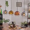 Ripoll Hanger - Glas 25 cm Chroom, Goud, Duidelijk, Koperkleurig, Rookkleurig, 4-lichts