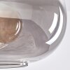 Apedo Hanger - Glas 30 cm Rookkleurig, 4-lichts