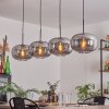 Apedo Hanger - Glas 30 cm Rookkleurig, 4-lichts