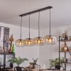 Apedo Hanger - Glas 30 cm Amber, Duidelijk, 4-lichts