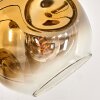 Ripoll Staande lamp - Glas 15 cm Goud, Duidelijk, 5-lichts
