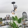Chehalis Plafondlamp - Glas 10 cm, 12cm Amber, Rookkleurig, 4-lichts