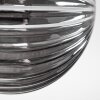 Chehalis Plafondlamp - Glas 10 cm, 12cm Amber, Rookkleurig, 4-lichts