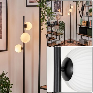 Remaisnil Staande lamp - Glas 10 cm, 12 cm Wit, 3-lichts