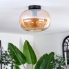 Apedo Plafondlamp - Glas 30 cm Amber, 1-licht