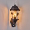 Etoe Buiten muurverlichting Zwart, 1-licht, Bewegingsmelder