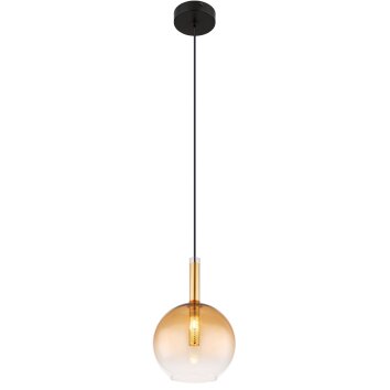 Globo LOPUSA Hanger Messing, Zwart, 1-licht