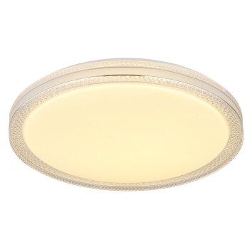 Globo VELENO Plafondlamp LED Transparant, Helder, Wit, 1-licht