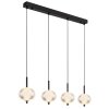 Globo AIDA Hanger LED Zwart, 4-lichts