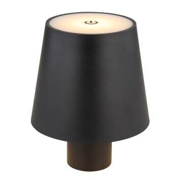 Globo VANNIE Tafellamp voor buiten LED Zwart, Wit, 1-licht