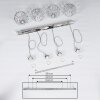 Tawasu Hanger Chroom, 4-lichts