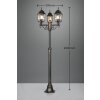 Trio Volturno Buiten staande lamp Roest, 3-lichts