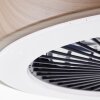 Brilliant Slimline Plafondlamp LED Zwart, 1-licht, Afstandsbediening