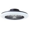 Brilliant Salerno Plafondlamp LED Zwart, 1-licht, Afstandsbediening