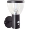 Brilliant Tulip Buiten muurverlichting LED Zwart, 1-licht, Bewegingsmelder