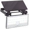 Brilliant Luton Buiten muurverlichting LED Zwart, 1-licht, Bewegingsmelder