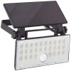 Brilliant Luton Buiten muurverlichting LED Zwart, 1-licht, Bewegingsmelder