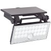 Brilliant Luton Buiten muurverlichting LED Zwart, 1-licht, Bewegingsmelder