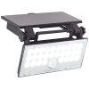 Brilliant Luton Buiten muurverlichting LED Zwart, 1-licht, Bewegingsmelder