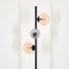 Remaisnil Staande lamp - Glas 10 cm, 12 cm Zwart, 3-lichts