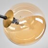 Chehalis Plafondlamp - Glas 12 cm Goud, Zwart, 8-lichts