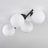 Chehalis Plafondlamp - Glas 15 cm Wit, 4-lichts