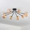Chehalis Plafondlamp - Glas 12 cm, 15 cm Goud, Zwart, 8-lichts