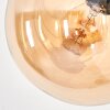 Koyoto Staande lamp - Glas 15 cm Amber, Duidelijk, Rookkleurig, 5-lichts