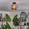 Ripoll Plafondlamp - Glas 25 cm Rookkleurig, 1-licht