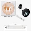 Ripoll Plafondlamp - Glas 25 cm Amber, 1-licht