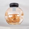 Ripoll Plafondlamp - Glas 25 cm Amber, 1-licht